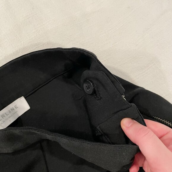 Everlane Black Slim Trouser Leggings with Side Zipper - Picture 6 of 11